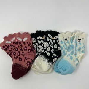 7 Pairs of Cute Nordstrom Animal Socks Bear Fox & Penguin